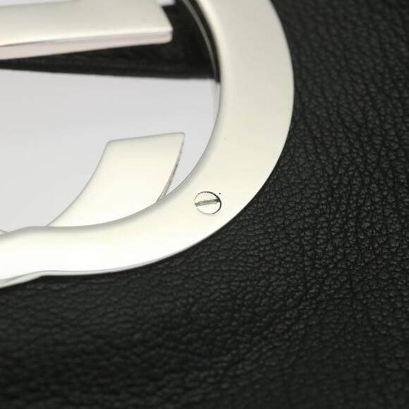 GUCCI Interlocking Shoulder Bag Leather Black - Picture 10 of 16